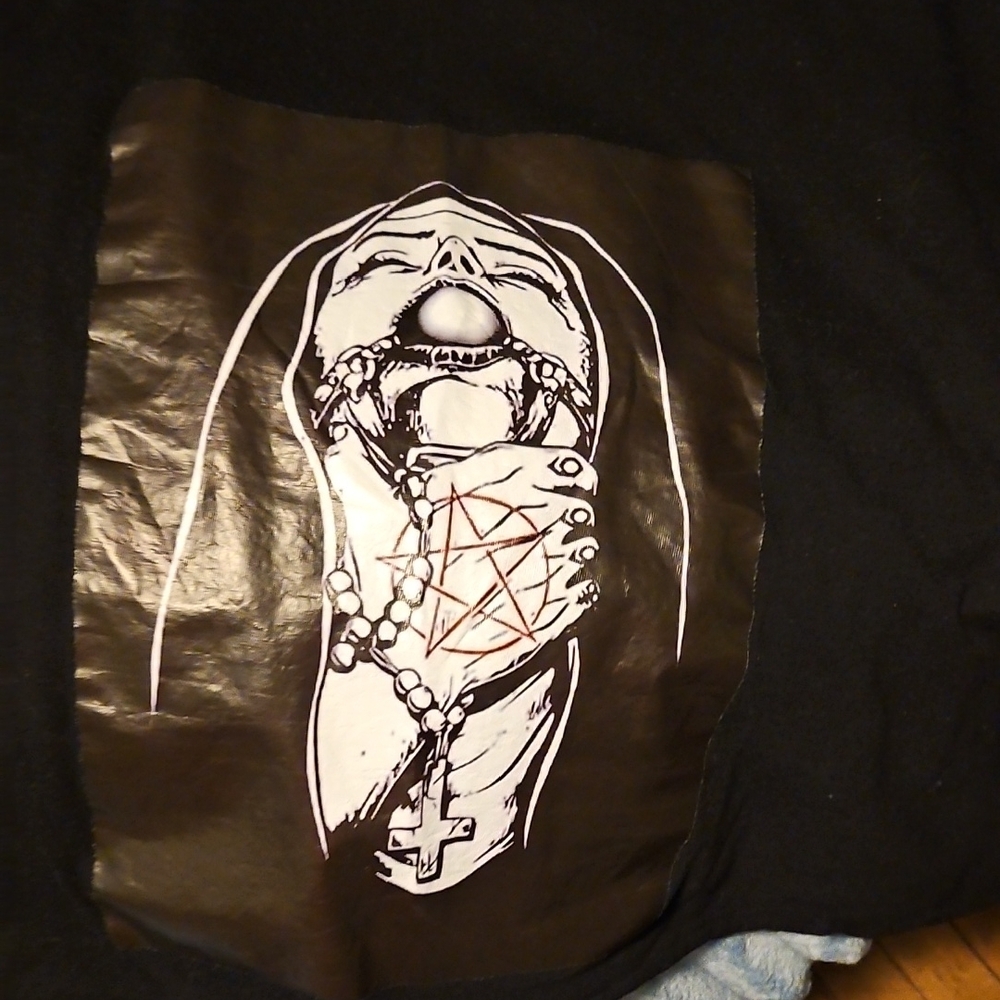 Black Graphic T-Shirt with Unique Design